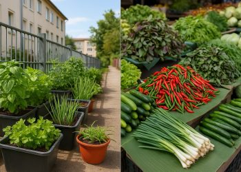 ปลูกผักริมรั้ว VS ซื้อผักตลาด 