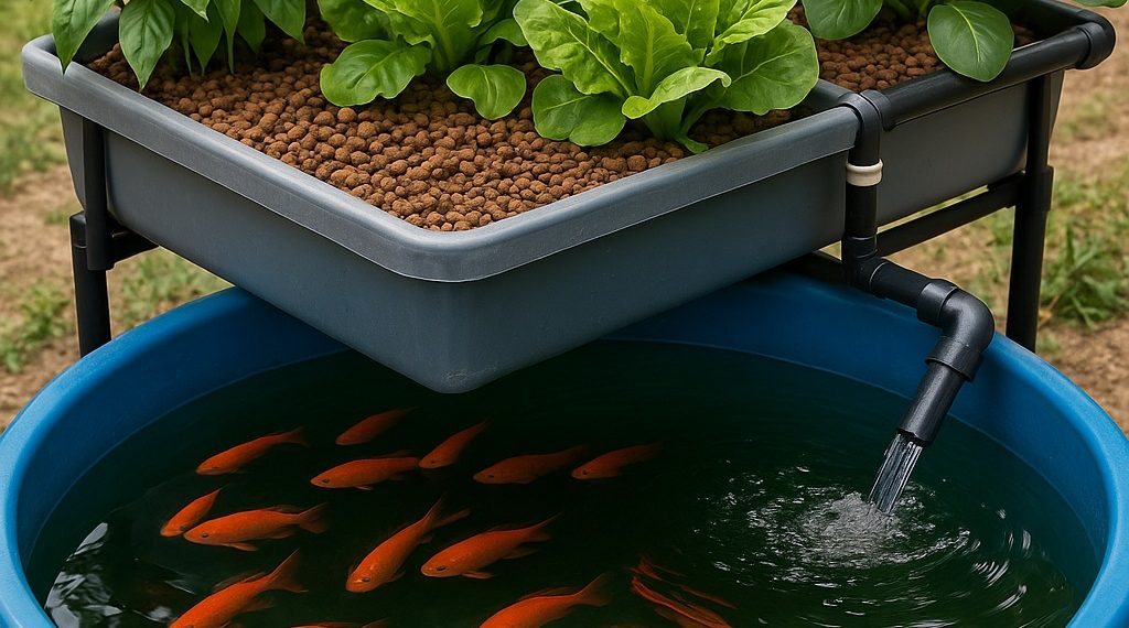 Aquaponics ปลูกผัก เลี้ยงปลาในระบบเดียว