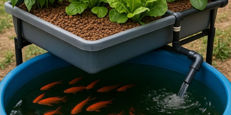 Aquaponics ปลูกผัก เลี้ยงปลาในระบบเดียว