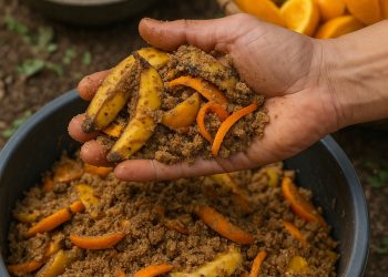 ปุ๋ยหมักแห้งจากเปลือกผลไม้ ทางเลือกใหม่ของเกษตรอินทรีย์