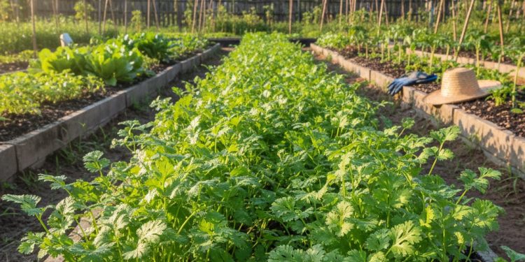 เทคนิค “ปลูกผักชีให้โตเร็ว” ทำเงินไว 25-30 วัน เก็บขายได้!