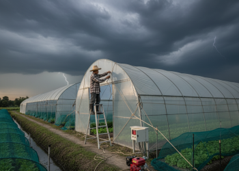 พายุมา เกษตรกรต้องพร้อม!   รวมเทคนิคป้องกันฟาร์มเสียหายก่อนพายุเข้า
