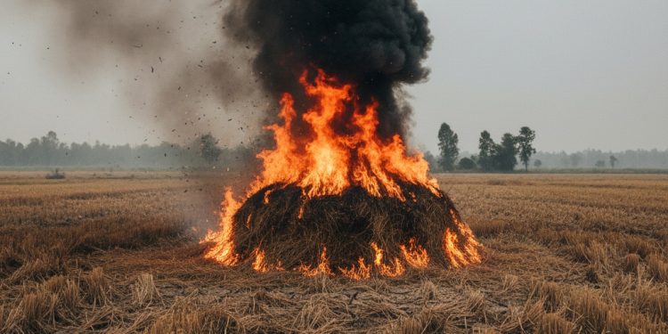 ข้อเสียของการเผาฟางข้าว เผาแล้วมีผลกระทบอะไรบ้าง? รู้ก่อนตัดสินใจเผา!