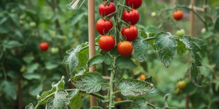 สวนมะเขือเทศระวัง “โรคใบไหม้” เมื่ออากาศเย็นและชื้นจัด