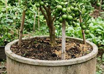 ปลูก “มะนาว” ในบ่อวงอย่างไร? ให้ลูกดกเต็มต้น