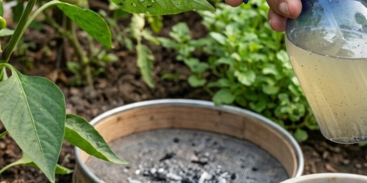 สูตรน้ำขี้เถ้าถ่าน กำจัดเพลี้ย-มด ของดีคู่สวนเกษตรอินทรีย์