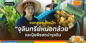 แจกสูตรน้ำหมัก จุลินทรีย์หน่อกล้วย และปุ๋ยพืชสดบำรุงดิน